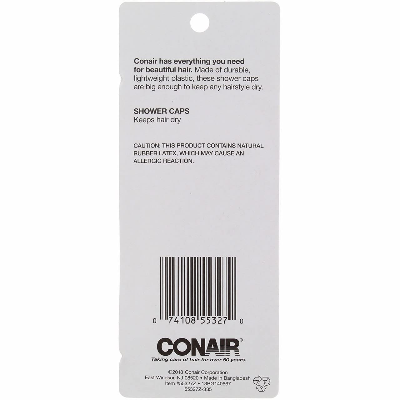 Conair 55327z Shower Cap Assorted Pastel Colors 3 Count by Conair